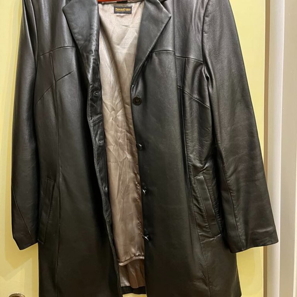 Wilson's Leather Pelle Studio Thinsulate lined brown coat, women's size large